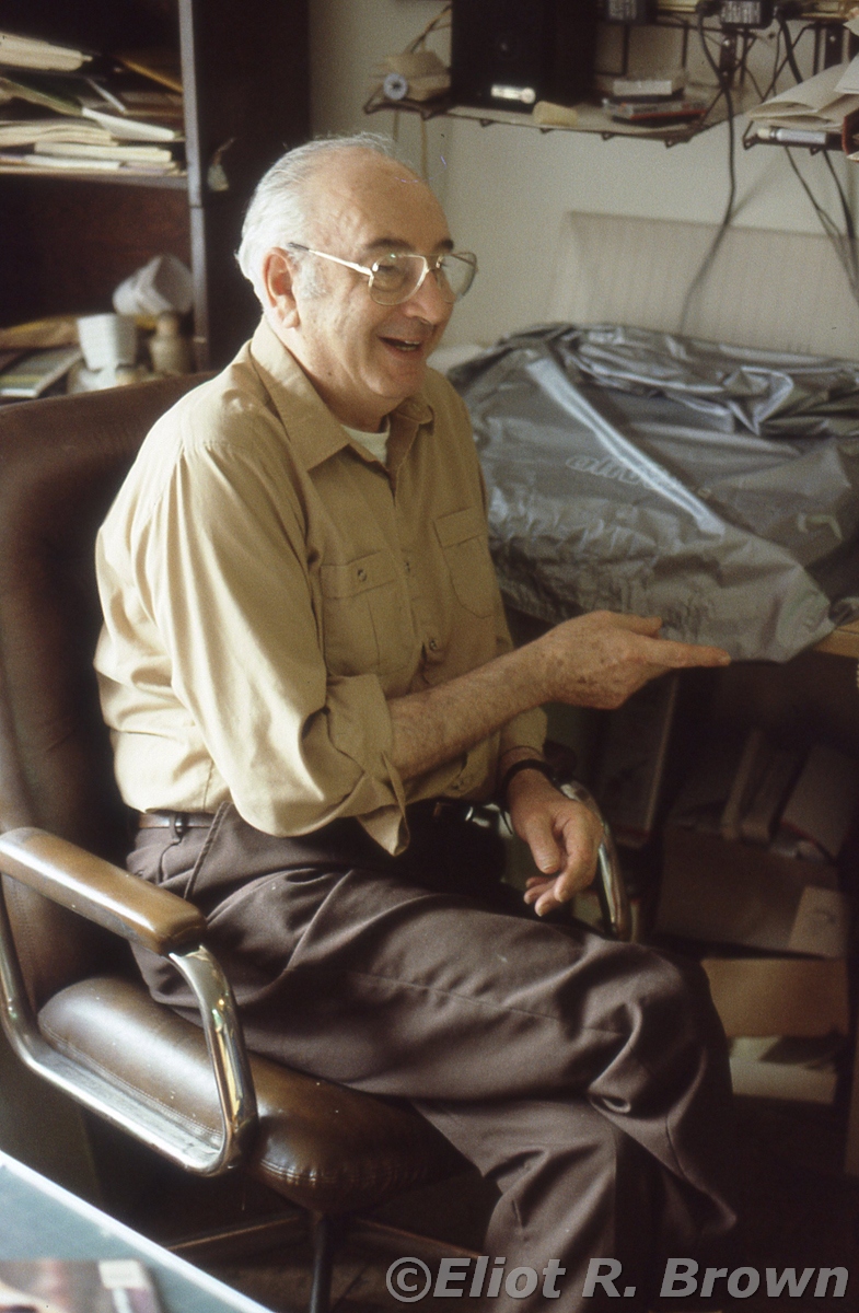 Joe Simon (1913-2011) in his Manhattan studio/art department.