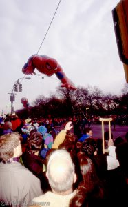 Spider-Man Flies Into The Garment Center