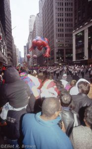 Spider-Man Flies Into The Garment Center