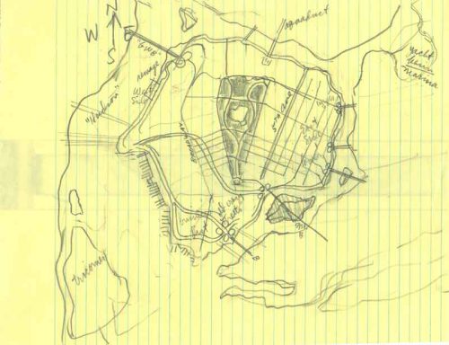 Batman's Gotham City Map Story Notes and Sketches 6 of 17