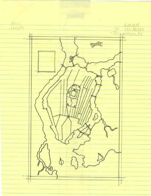 Batman's Gotham City Map Story Notes and Sketches 7 of 17