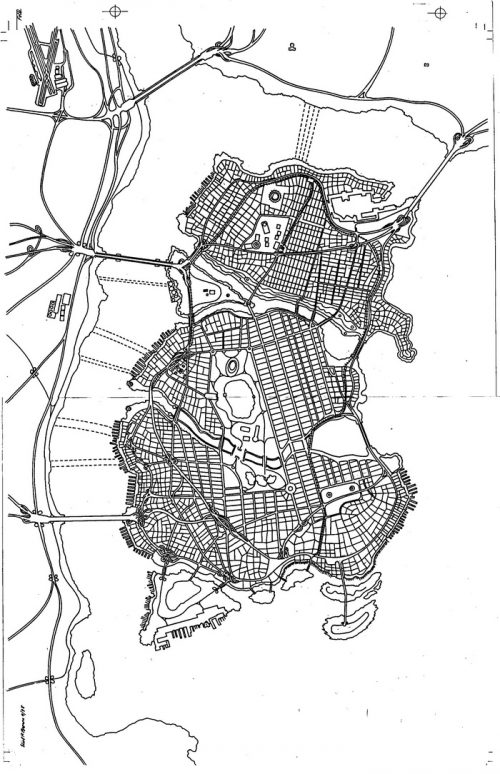 Batman's Gotham City Map Story Notes and Sketches 15 of 17